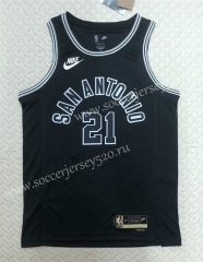2022-2023 Retro Version San Antonio Spurs Black #21 NBA Jersey-311