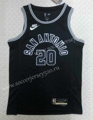 2022-2023 Retro Version San Antonio Spurs Black #20 NBA Jersey-311