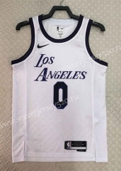 2022-2023 City Edition Los Angeles Lakers White #0 NBA Jersey-311