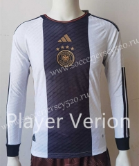 Player Version 2022-2023 Germany Home White LS Thailand Soccer Jersey AAA-807