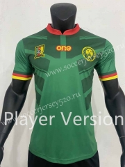 Player Version 2022-2023 Cameroon Green Thailand Soccer Jersey AAA-SJ