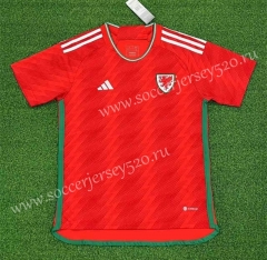 ( S-4XL ) 2022-2023 Wales Home Red Thailand Soccer Jersey AAA-403
