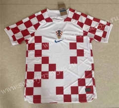 (S-4XL) 2022-2023 World Cup Croatia Home Red&White Thailand Soccer Jersey AAA-818