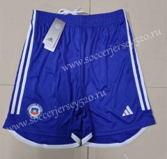 2022-2023 Chile Home Blue Thailand Soccer Shorts-2886