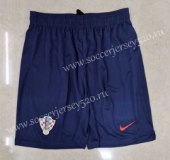 2022-2023 Croatia Away Royal Blue Thailand Soccer Shorts-2886