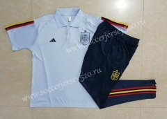 2022-2023 Spain Light Blue Thailand Polo Uniform -815