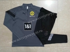 2022-2023 Borussia Dortmund Grey Thailand Soccer Tracksuit -815