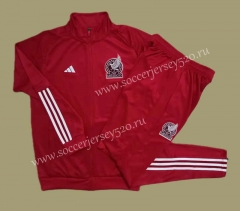 2022-2023 Mexico Red Thailand Soccer Jacket Unifrom-815