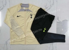 2022-2023 Tottenham Hotspur Beige Thailand Jacket Uniform-815
