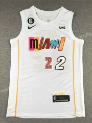 2022-2023 City Edition Miami Heat White #22 NBA Jersey-1380