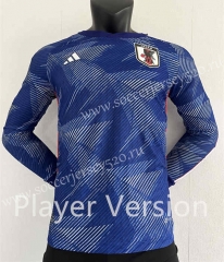 Player Version 2022-2023 Japan Home Blue  LS Thailand Soccer Jersey AAA-807
