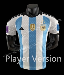 With Patch Version Player Version (3 Stars) 2022-2023 Argentina Home Blue&White Thailand Soccer Jersey AAA
