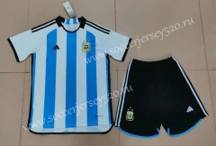 2022-2023 (3 Stars ) Argentina Home Blue&White Soccer Uniform-718