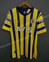 2022-2023 Fenerbahçe Home Yellow Thailand Soccer Jersey AAA-9171