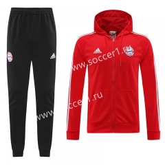 2022-2023 Bayern München Red Trench Coats With Hat-4691