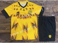 2022-2023 Roma Yellow Soccer Uniform-709