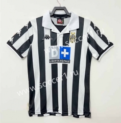 Retro Version 99-00 Juventus Home Black&White Thailand Soccer Jersey AAA-811