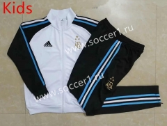 2022-2023 3 Stars Argentina White Kids/Youth Soccer Jacket Uniform-815