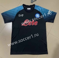 Champions Version Napoli Blue&Black Thailand Soccer Jersey AAA-818
