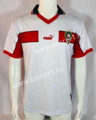 1998 Retro Version Morocco Away White Thailand Soccer Jersey AAA-503