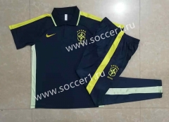 2022-2023 Brazil Royal Blue Thailand Polo Uniform-815