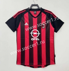 Retro Version 02-03 AC Milan Home Black Thailand Soccer Jersey AAA-811