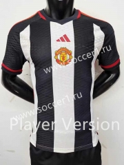 Player Version 2023-2024 Manchester United Black&White Thailand Soccer Jersey AAA-SJ
