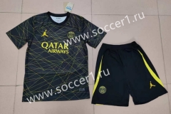 2022-2023 Paris SG 3rd Away Black Soccer Uniform-718