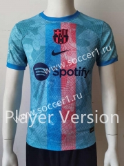 Player Version 2023-2024 Barcelona Light Blue Thailand Training Soccer Jersey AAA-807
