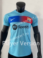 Player Versopn 2023-2024 Barcelona Blue Thailand Soccer Jersey AAA-SJ