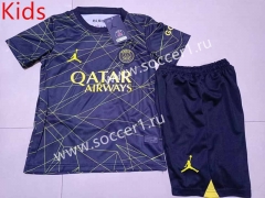 2022-2023 Paris SG 3rd Away Black Kid/Youth Soccer Uniform-507