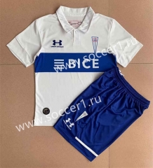 2023-2024 CD Universidad Católica Home White&Blue Soccer Uniform-AY
