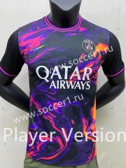 Player Version 2023-2024 Special Version Paris Purple&Black Thailand Soccer Jersey AAA-C2045
