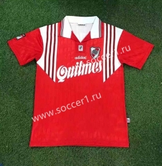 Retro Edition 96-97 River Plate Away Red Thailand Soccer Jersey AAA-503
