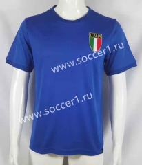 Retro Version 1970 Italy Home Blue Thailand Soccer Jersey AAA-503