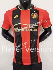 Player Version 2023-2024 Atalanta United FC Home Red&Black Thailand Soccer Jersey AAA