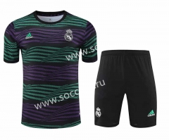 2023-2024 Real Madrid Purple&Green Thailand Soccer Uniform-418