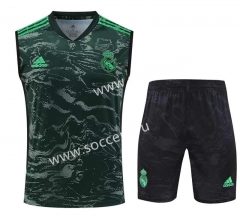 2023-2024 Real Madrid Green Thailand Soccer Vest Uniform-418