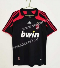 Retro Version 07-08 AC Milan 2nd Away Red&Black Thailand Soccer Jersey AAA-C1046