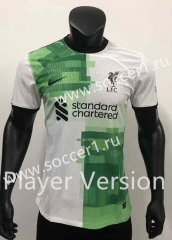 Player Version 2023-2024 Liverpool Away White&Green Thailand Soccer Jersey AAA-1959