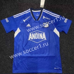(S-3XL) 2023-2024 Millonarios FC Home Blue Thailand Soccer Jersey AAA-0871