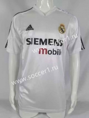 Retro Version 04-05 Real Madrid Home White Thailand Soccer Jersey AAA-503