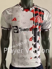 Player Version Special Version 2023-2024 Manchester United White Thailand Soccer Jersey AAA-518