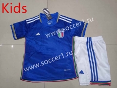 2023-2024 Italy Home Blue Kids/Youth Soccer Uniform-507