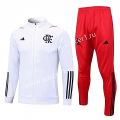 2023-2024 Flamengo White Thailand Soccer Jacket Uniform-815