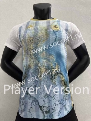 Player Version 2023-2024 Special Version Argentina Gold Thailand Soccer Jersey AAA-6886