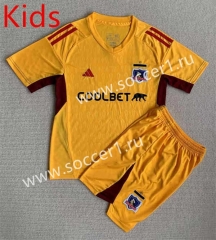 2023-2024 Colo-Colo Goalkeeper Yellow Kid/Youth Soccer Uniform-AY