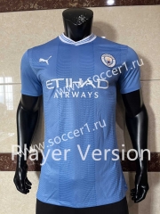 Player Version 2023-2024 Manchester City Blue Thailand Soccer Jersey AAA-CS