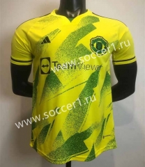 2023-2024 Special Version Manchester United Yellow Thailand Soccer Jersey AAA-9171