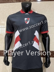 Player Version 2023-2024 River Plate Black Thailand Soccer Jersey AAA-CS